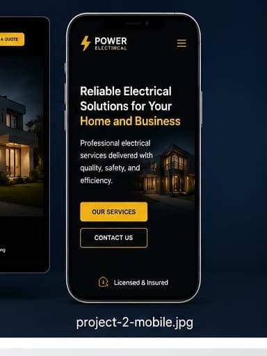 Electrical Contractor Website mobile preview