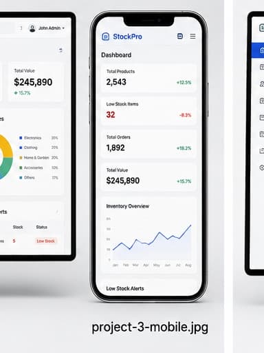 Inventory Management Platform mobile preview